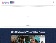Tablet Screenshot of childrensweek.org